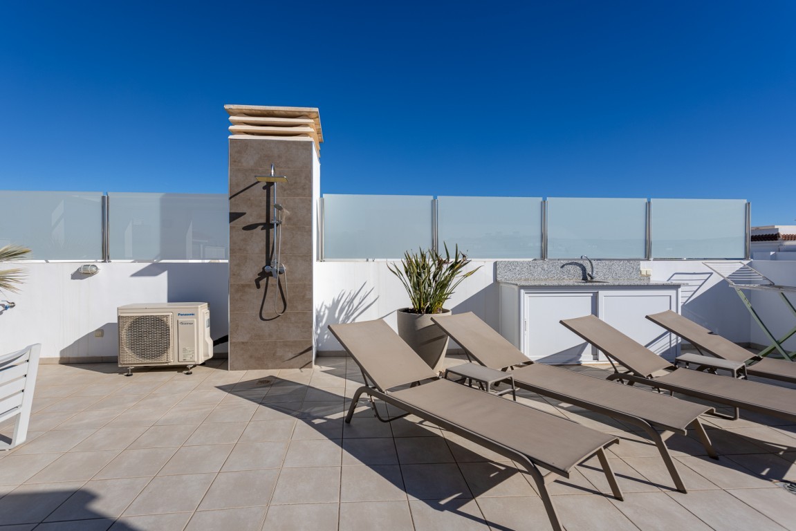 Two Bedroom Penthouse Rojales with Rooftop Terrace and Pool