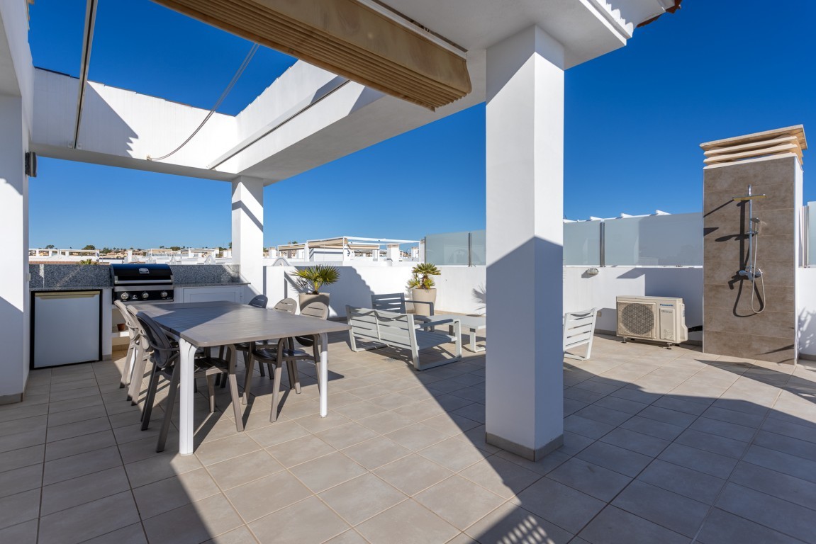 Two Bedroom Penthouse Rojales with Rooftop Terrace and Pool