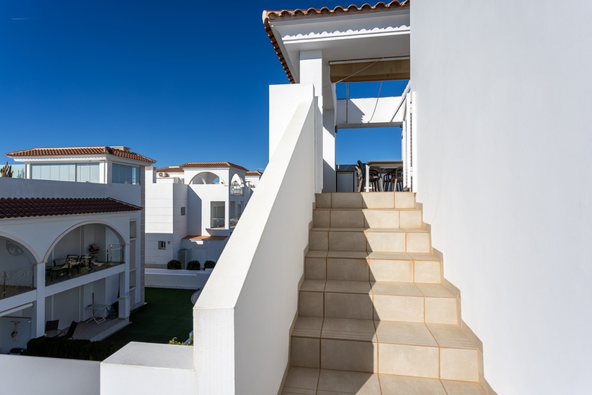 Two Bedroom Penthouse Rojales with Rooftop Terrace and Pool