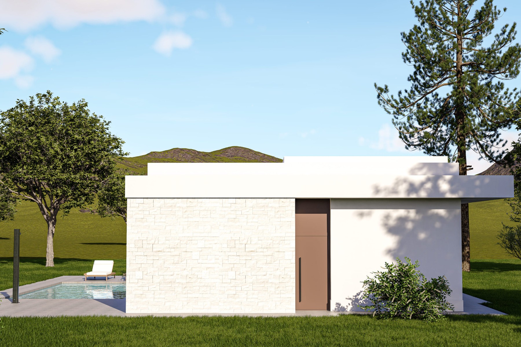 New Build Villa, 2 Bedrooms, Sax, with Pool and Large Plot