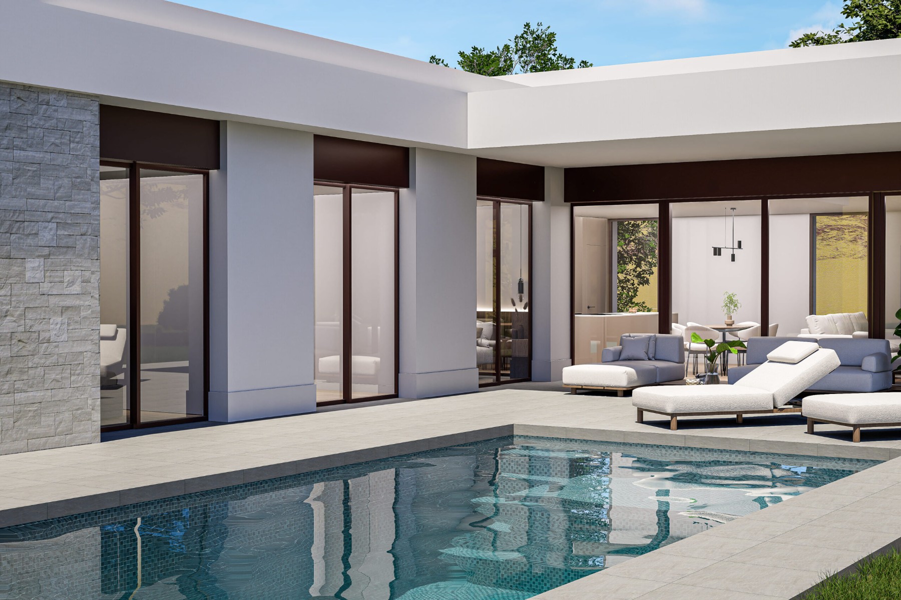 New Build Villa, 3 Beds, Sax, Private Pool