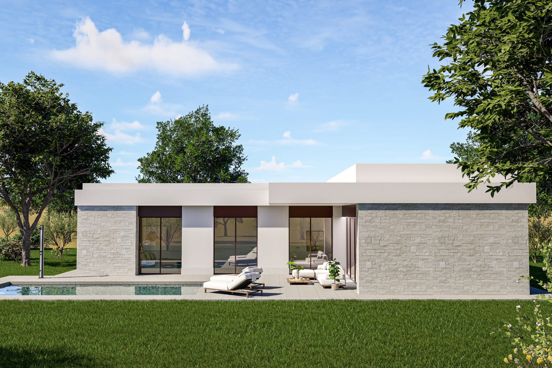 New Build Villa, 3 Beds, Sax, Private Pool