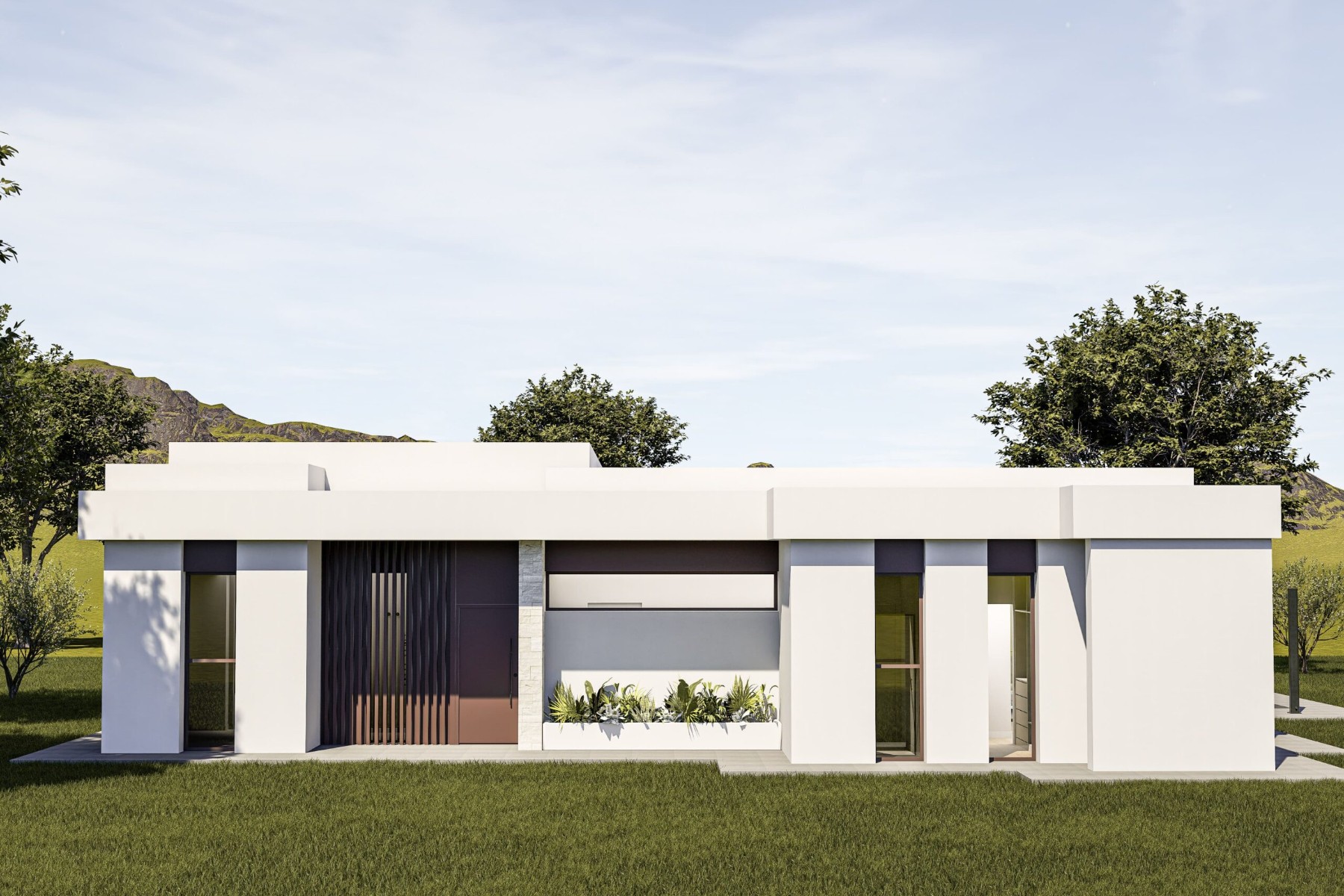 New Build Villa 3 Bedrooms Sax with Pool and Large Plot