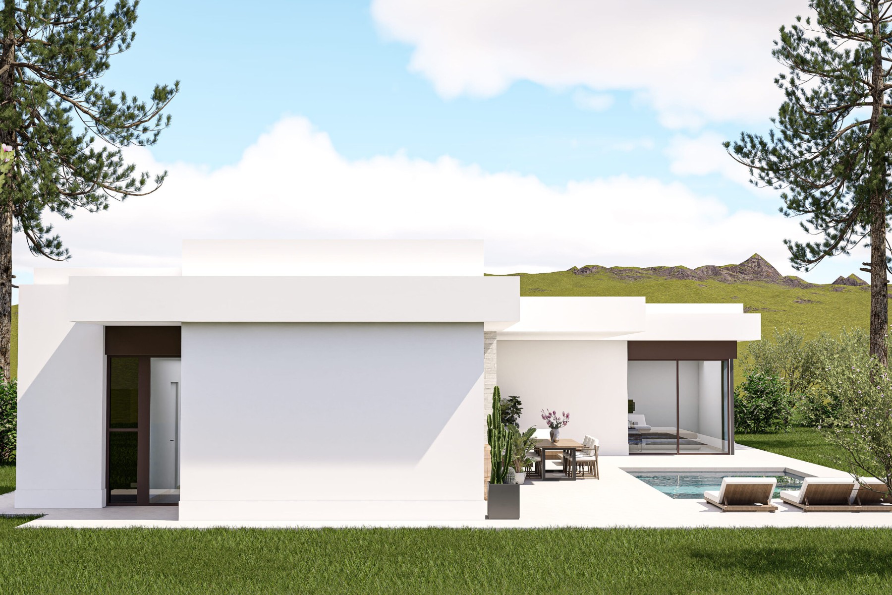 New Build Villa with 3 Bedrooms in Sax, Alicante and Pool